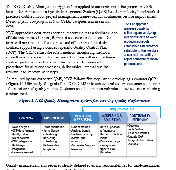 Quality Management Approach